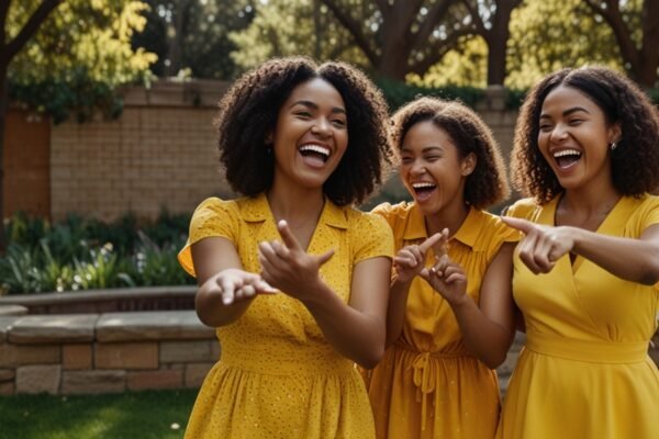 Rock Paper Scissors Yellow Dress