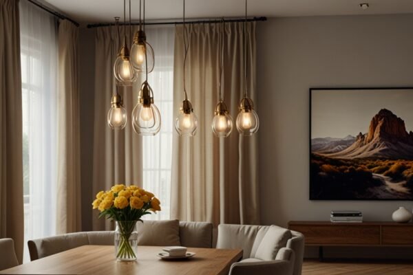 Arañas colgantes para living